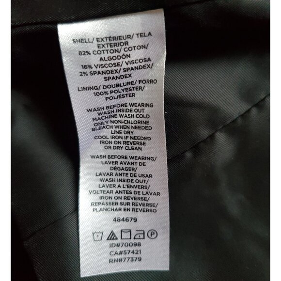 Ann Taylor Velvet Moto Jacket Black 6P - Picture 8 of 8